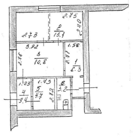 Продаю  2к квартиру  в Центрі по вул.Грушевського (пл.Молоді) - фото 1