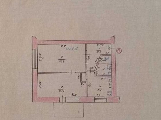 Продам 2-кімнатну квартиру.   Берестин   (Красноград)  вул.Шевченко 97 Берестин