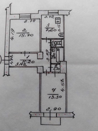 Двокімнатна квартира - фото 1