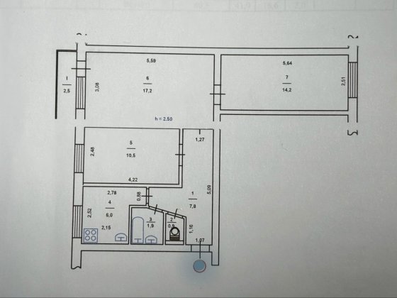 Дуже тепла трикімнатна квартира, Клавдіївська, 34 без% Коцюбинское
