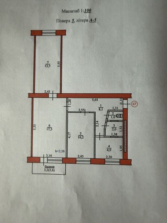 Трикімнатна квартира - фото 1