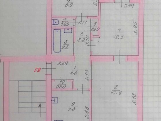 Продам 3х кімнатну квартиру в м. Марганець, по вул. Лермонтова, 14 Марганец