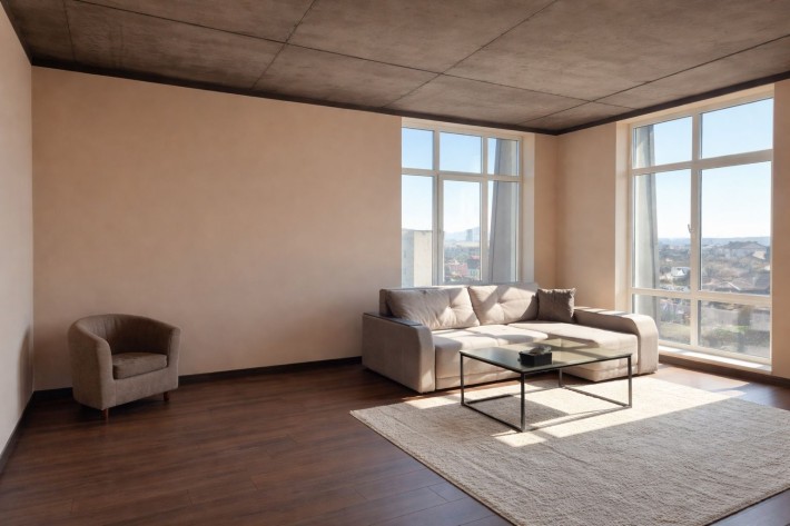 Дворівнева квартира / пентхаус з панорамними вікнами - фото 1