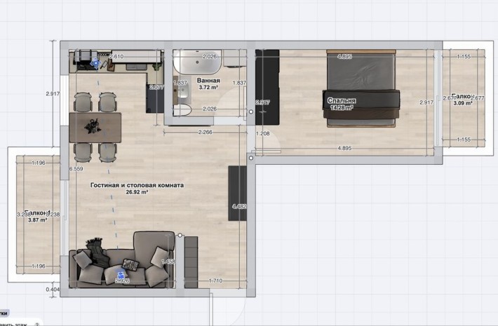 Продам СВОЮ 2 кімнатну квартиру в Очакові - фото 1