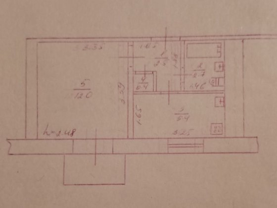 Продам однокімнатну квартиру Ромны