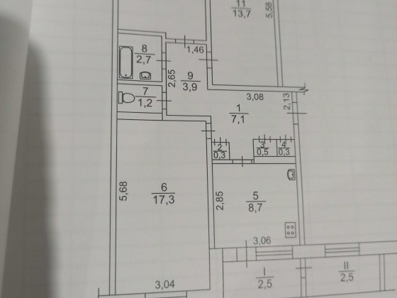 Продається 3-х кімнатна квартира. Павлоград