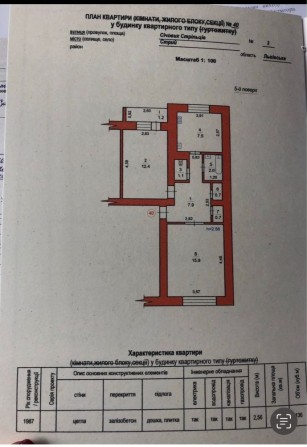 Продаж двокімнатної квартири у м.Стрий  (50 м.кв.) вул. С. Стрільців - фото 1