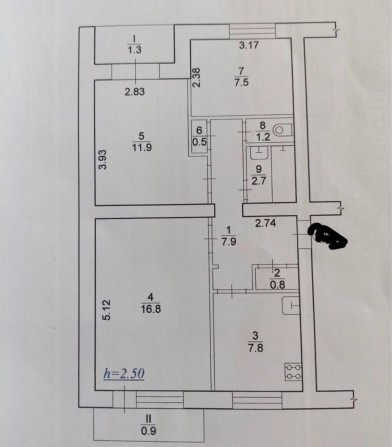 Продаж 3-х кім з автономним опаленням ,чешка - фото 1