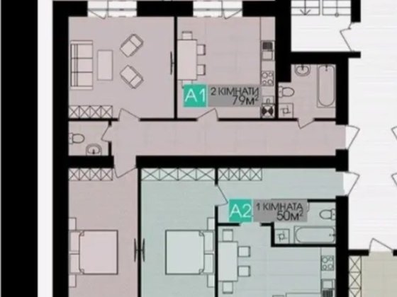 3 кімн в зданій новобудові по Корольова Шептицкий