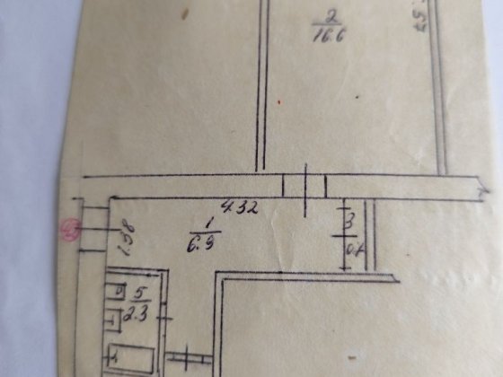 1-комнатная большая квартира с газовой колонкой Шостка