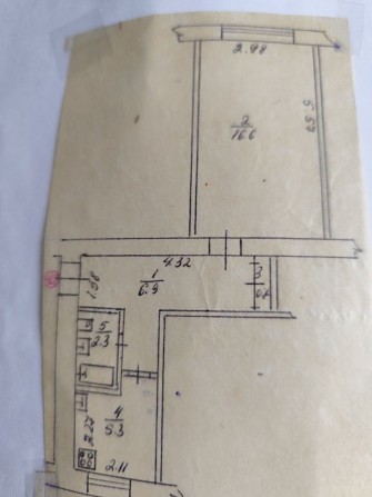 1-комнатная большая квартира с газовой колонкой - фото 1