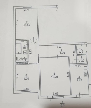 Квартира 3х кімнанта - фото 1