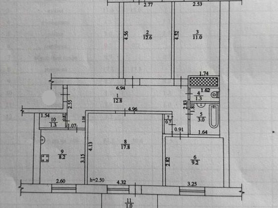 Продам 4-к квартиру  в кирпичной высотке. Слобожанское / Строителей Слобожанське