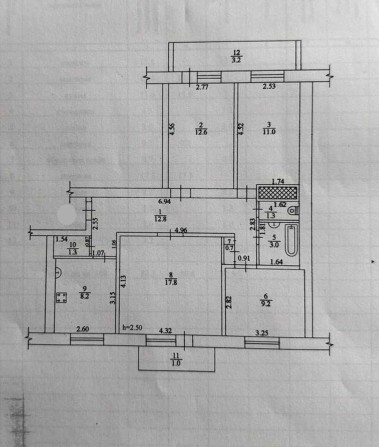 Продам 4-к квартиру  в кирпичной высотке. Слобожанское / Строителей - фото 1