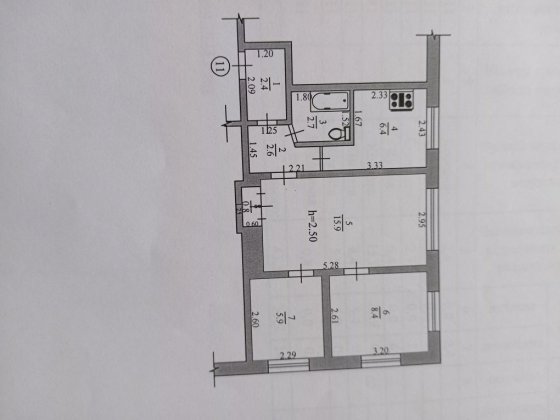 Ткрёхкомнатная квартира Синельникове