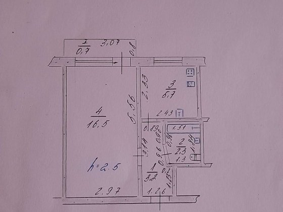Однокомнатная квартира Синельникове