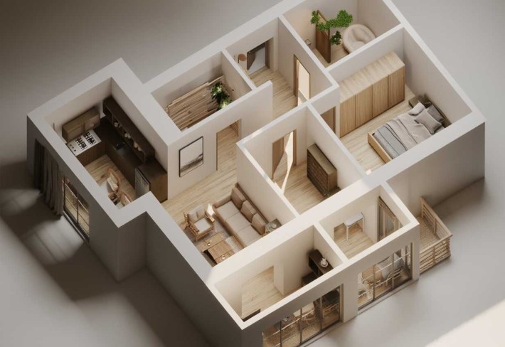 Продам 3-х ком квартиру Автономное газовое отопление после строителей - фото 1