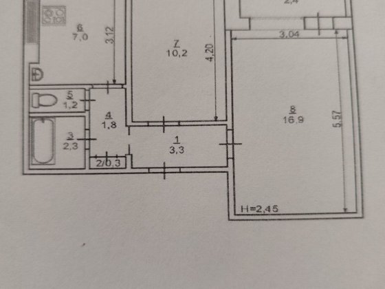 Продам 2 комн.кв-ру на 17 квартале Терноватый Кут