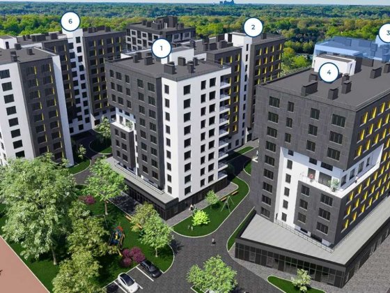 1к квартира 48.6м2, ЖК Гармонія, 5/10 пов. Пасічна, Соціум. Угринов