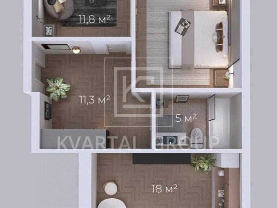 Без комісії! Велика двокімнатна квартира з газом. + Подарунок Ворзель
