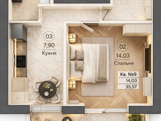 Продам однокімнатну квартиру від забудовника Гатное