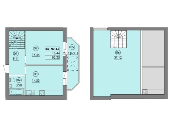 Дворівнева квартира ЖК Фемілі 2 забудовник розстрочка Гатне