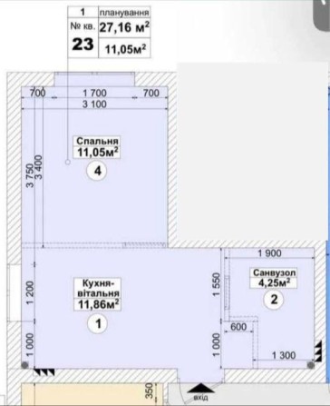 Без % Продаж однокімнатної квартири! ЖК Санвіль парк, - фото 1