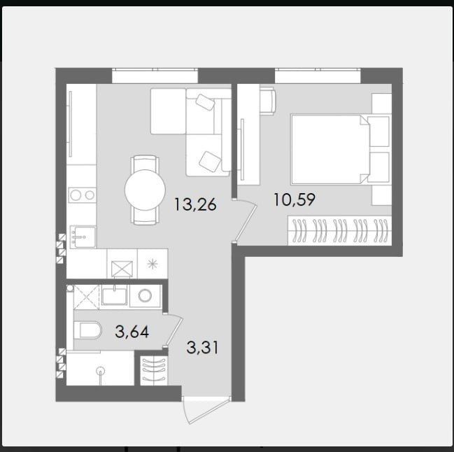 ‼️ПРОДАЖ 1-ної квартири від забудовника ‼️ - фото 1