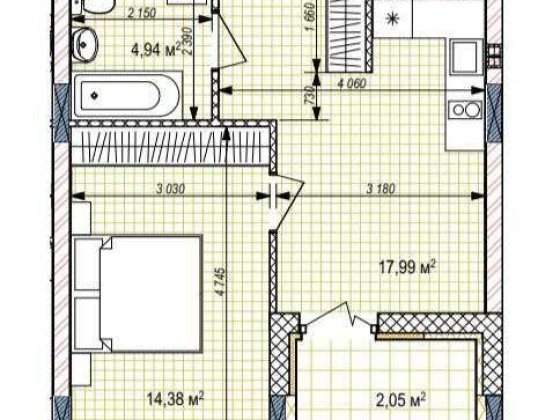 1-кімнатна квартира в ЖК бізнес класу | 4 поверх | Без комісії Крюковщина