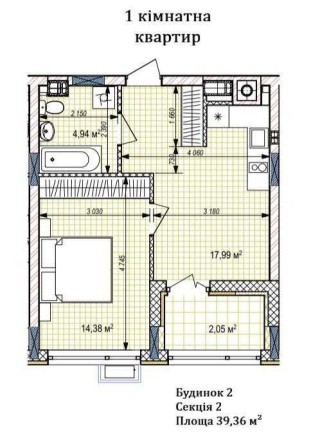 1-кімнатна квартира в ЖК бізнес класу | 4 поверх | Без комісії - фото 1