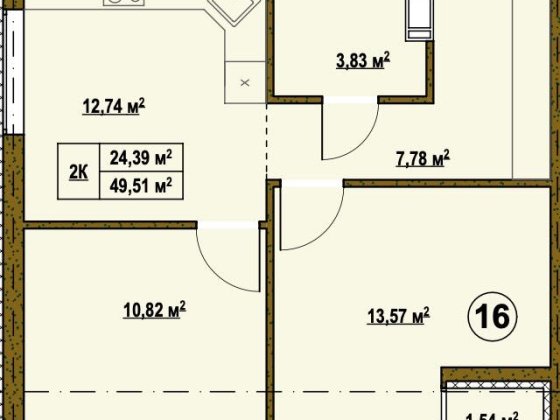 ПРОДАМ 2К Квартиру Без ремонту з власними озерами та паркінгом є ГАЗ Підгірці