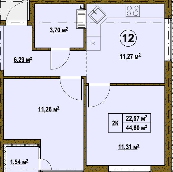 ПРОДАМ 2к Квартира Без ремонту Видубичі Газ Власні Озера Паркінг - фото 1