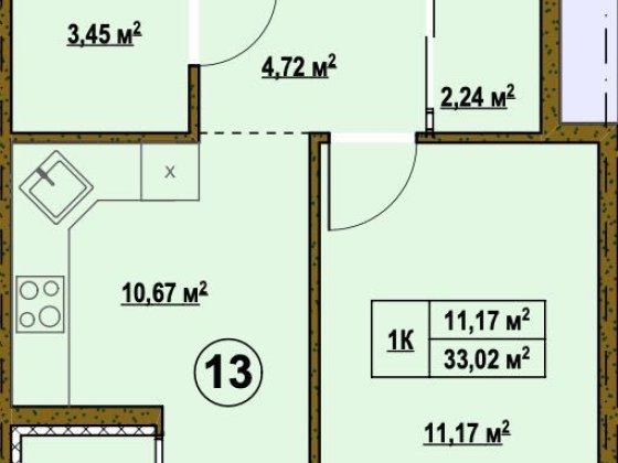 ПРОДАМ Квартиру 1к Без ремонту Швидкий Виїзд до Києва ГАЗ Своє Озеро Підгірці