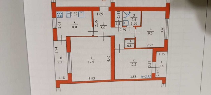 3-кімнатна квартира в м. Яготин, район Каштани. - фото 1