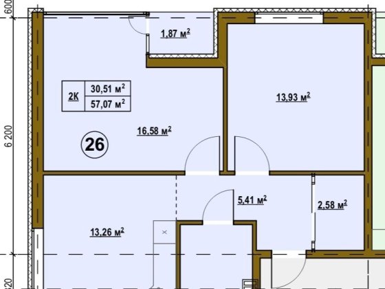 Двокімнатна квартира с.Підгірці Київської області Підгірці
