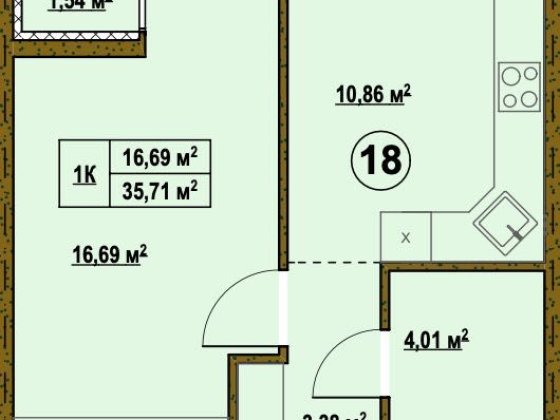 ПРОДАМ 1к Квартиру без ремонту з балконом Є ГАЗ Озеро Паркінг Парк Підгірці