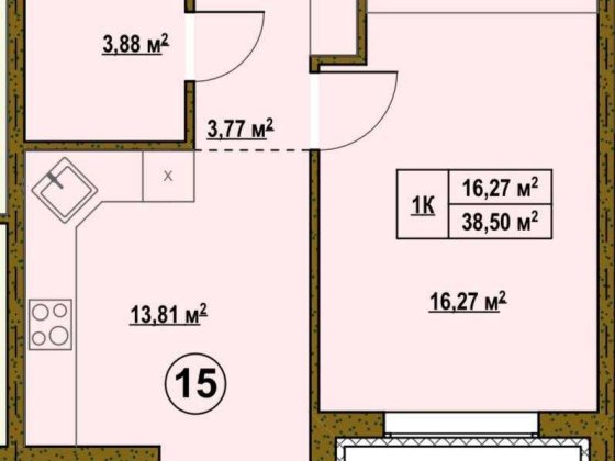 1к квартира біля озера  Тиха локація + зручний виїзд на Київ Підгірці