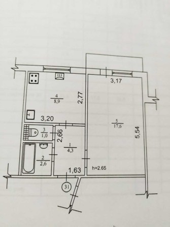 1-а кімнатна квартира Миронівка, ЦЕНТР МІСТА - фото 1