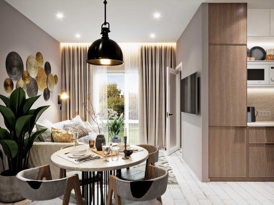 Компактна та функціональна смарт квартира 32м2 від забудовника Рожни