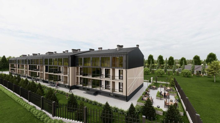 1-к 48м² зі вільним плануванням. Лоджія і панорамні вікна | - фото 1