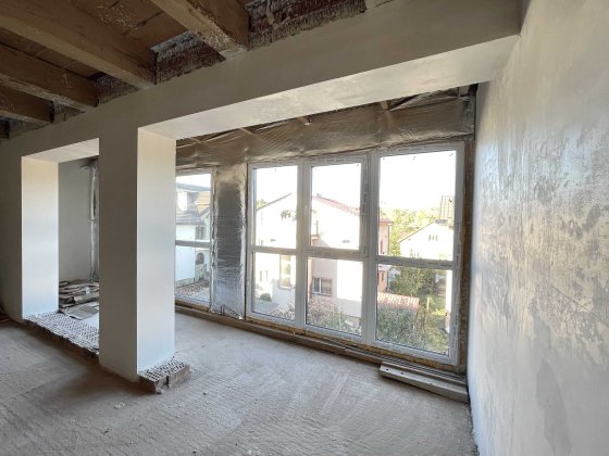 3‑к квартира 88.6  м² з панорамними вікнами та мансардою | Брюховичі