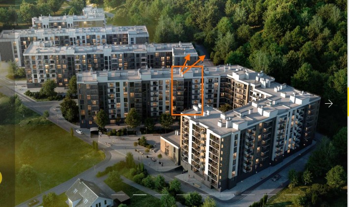 1-кімнатна квартира 43м2 в ЖК Auroom Forest від власника - фото 1