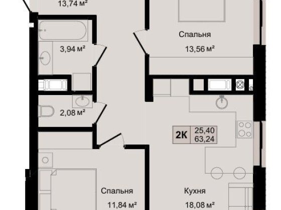 2 кім квартира маленької площі БЕЗ Комісіі Винники
