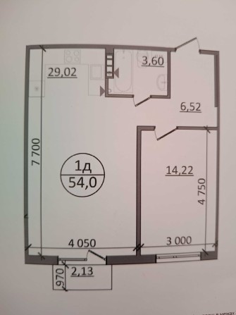 Продається 1-кімнатна квартира у новобудові, - фото 1