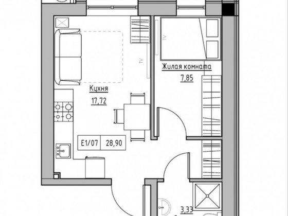 Квартира в новострое с ремонтом | выгодная цена | этап строительства Авангард