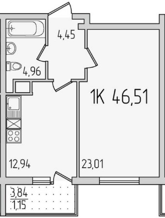 1к Ак. Сахарова 59 Жемчужина Кадорр Без комиссии Евродвушка - фото 1