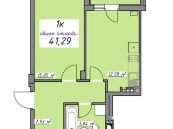 Продаю квартиру з АГВ та балконом у ЖК 7 Небо (здача цього року) Авангард
