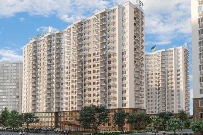 Квартира в Кадорі на Таірова. Одна кімната. Під оздоблення. - фото 1