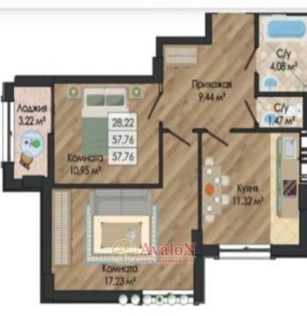 Продам 2-х ком. квартиру 60 кв.м в ЖК Золотая Эра! МОРЕ - 5 минут ! - фото 1