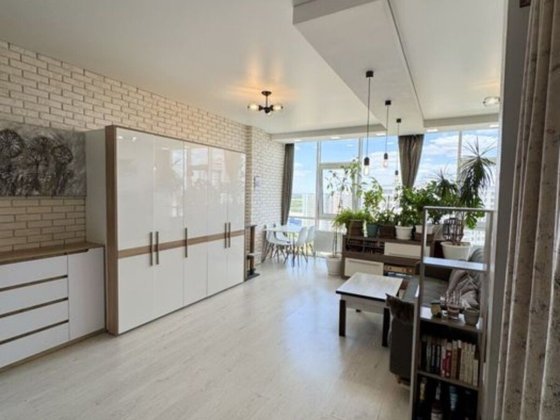 Таирово, ул. Жемчужная — студия 46,7 м², ремонт, мебель панорама Лиманка